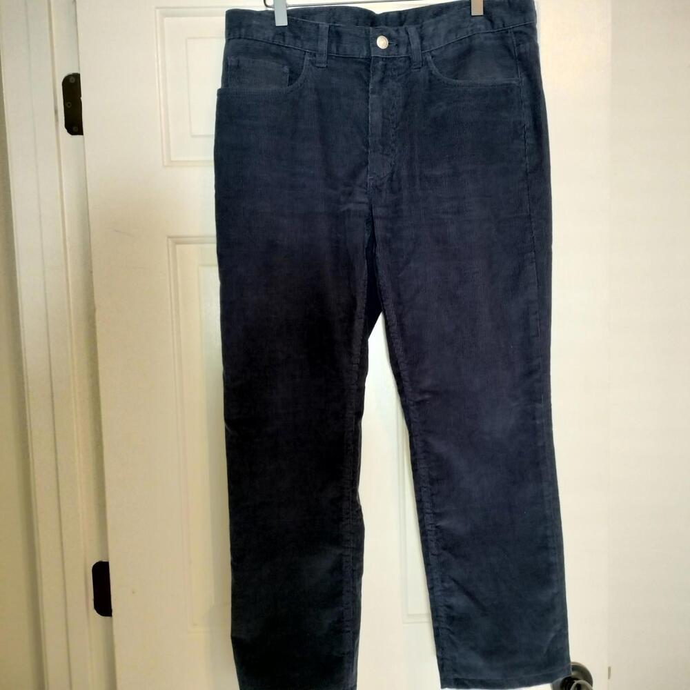 Brooks Brothers Navy Blue Corduroy 5 Pocket Casual Pants 34W x 27L
